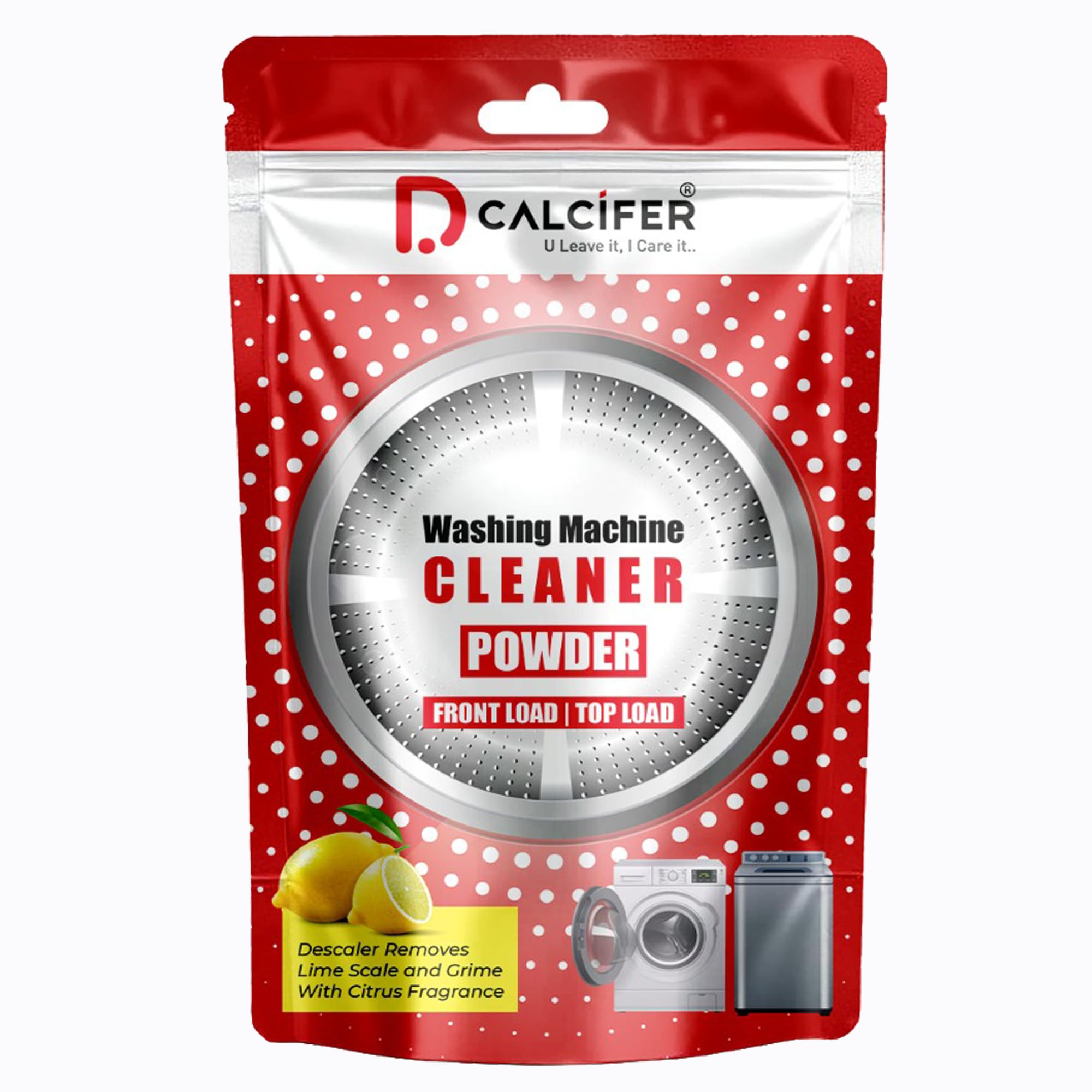 Dcalcifer Washing Machine Cleaner | Descaler For Washing Machine Front Load and Top Load | Washing Machine Cleaning Powder | Descaling Powder For Washing Machine Drum & Tub Cleaner | 100gm Pack of 1