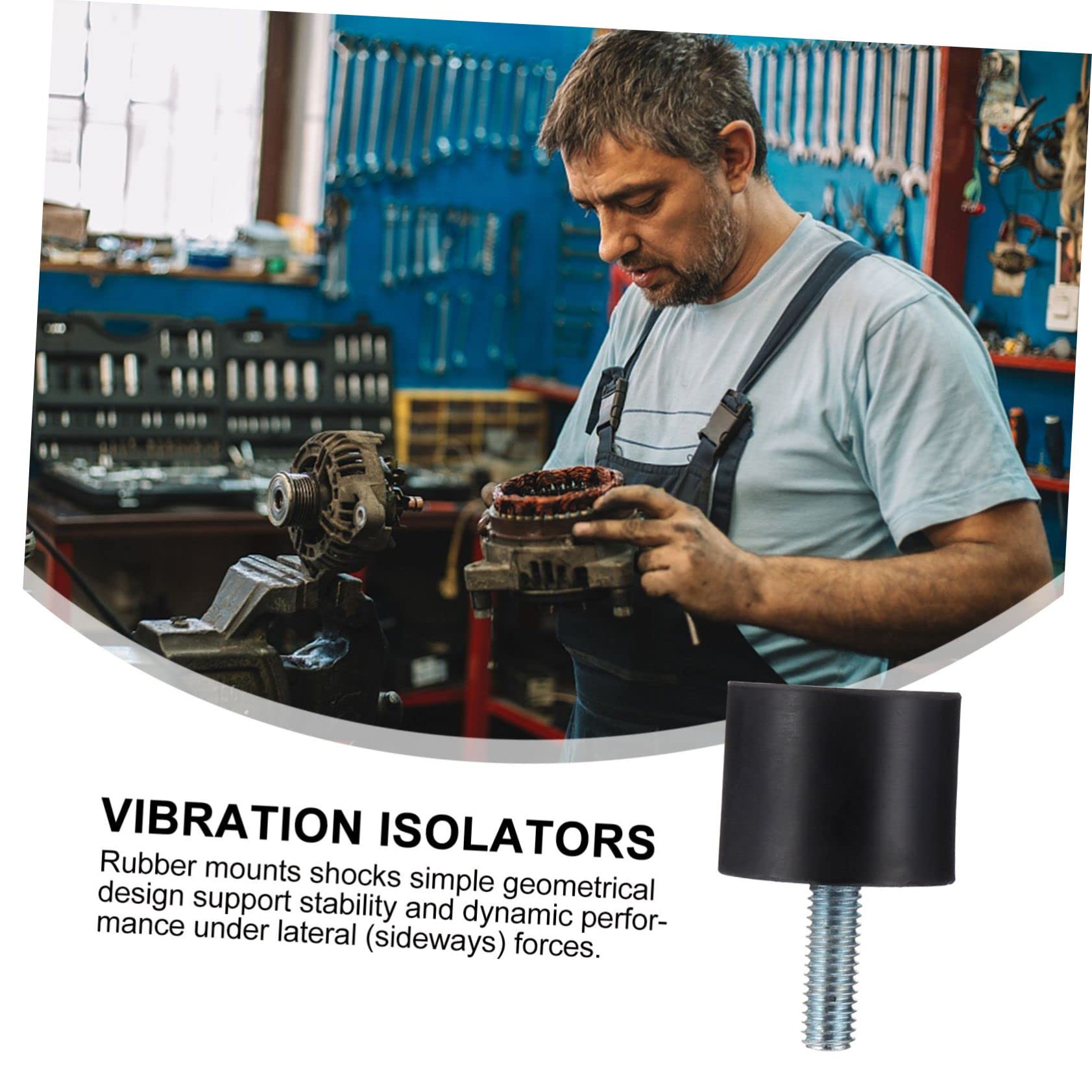 iplusmile 52piezas Soporte De Goma Antivibración Para y Amortiguadores De Caucho Para Aislamiento De Vibraciones y Reducción De Equipos De Energía