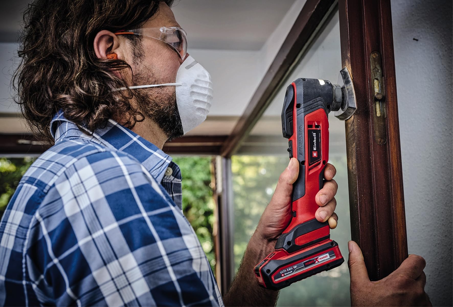 Einhell Professional Akku-Multifunktionswerkzeug TP-MG 18 Li BL-Solo PXC (18 V, Anti-Vibration, Brushless, 3 Funktionen, magnetische Aufnahme, inkl. Zubehör, ohne Akku)