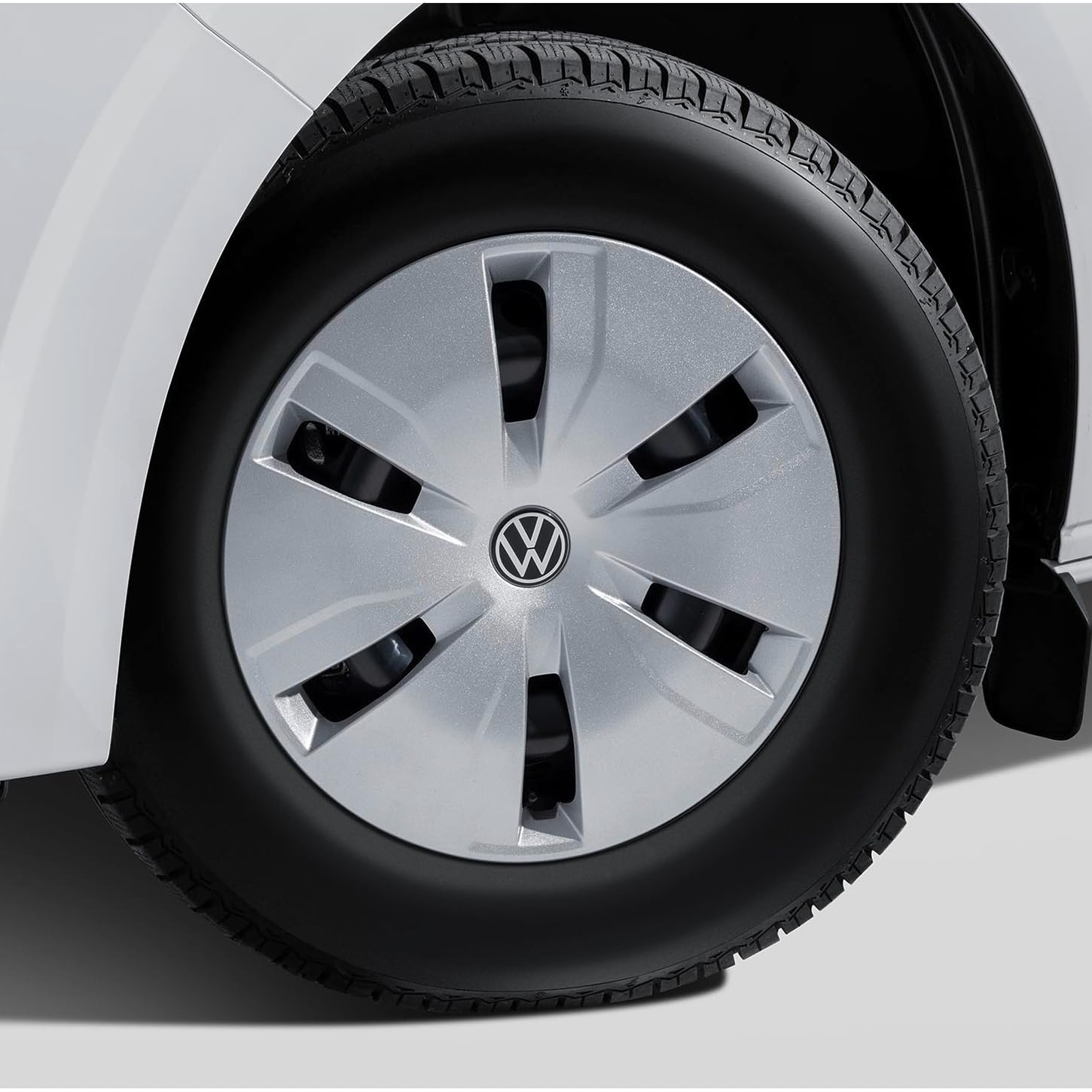 Volkswagen Kołpaki Oryginalne, Plastikowe, Srebrne, 16 Cali, Do Felg Stalowych, Model T7 New Transporter, Nr Części 7TG071456, Zestaw 4 Szt