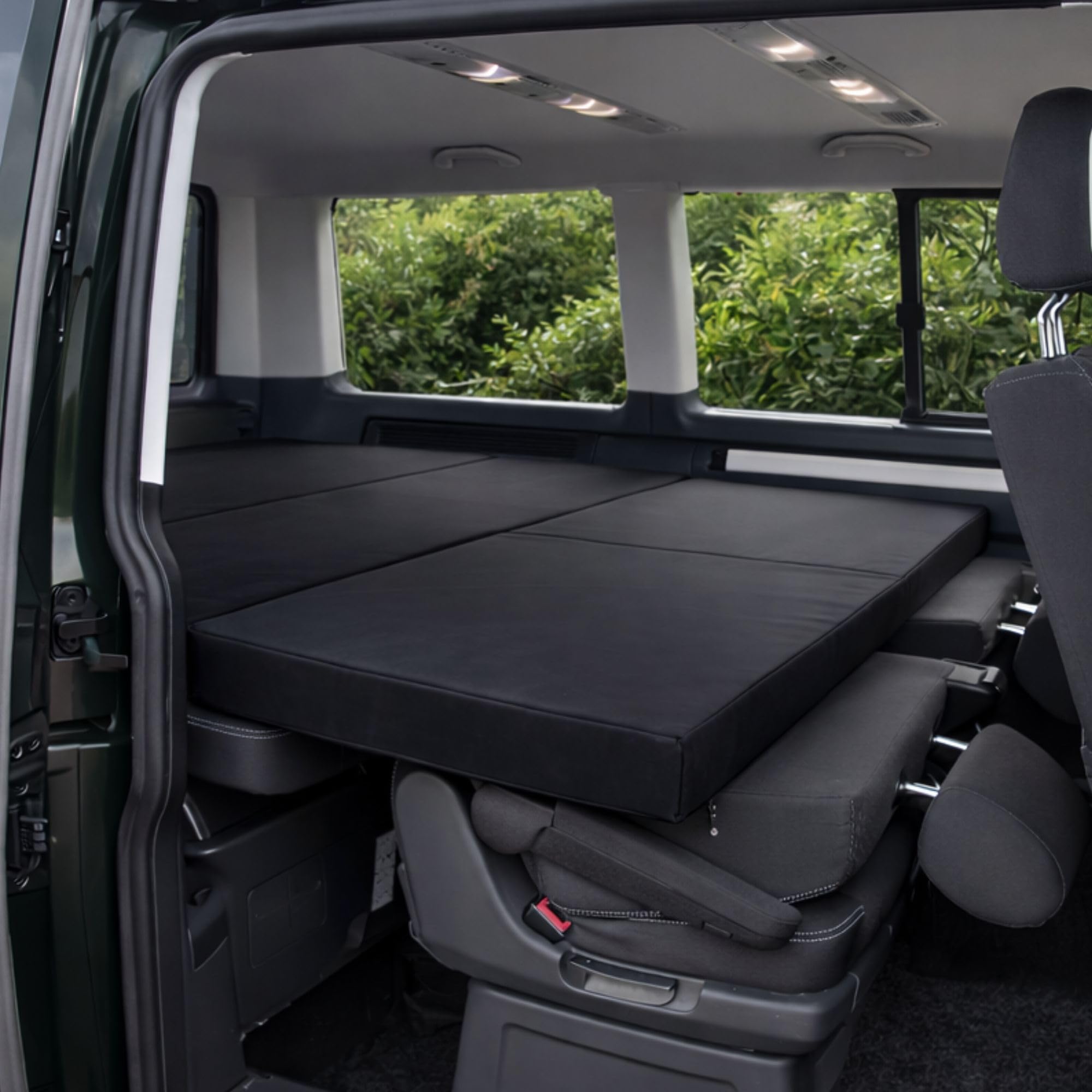 GoldenGroup Auto Matratze 200x150 cm für VW T6,T5 California Beach – Faltbare Camping Klappmatratze – 6/8/10 cm, Memory Foam optional – Baumwolle, Velvet,Air-Flow Bezug
