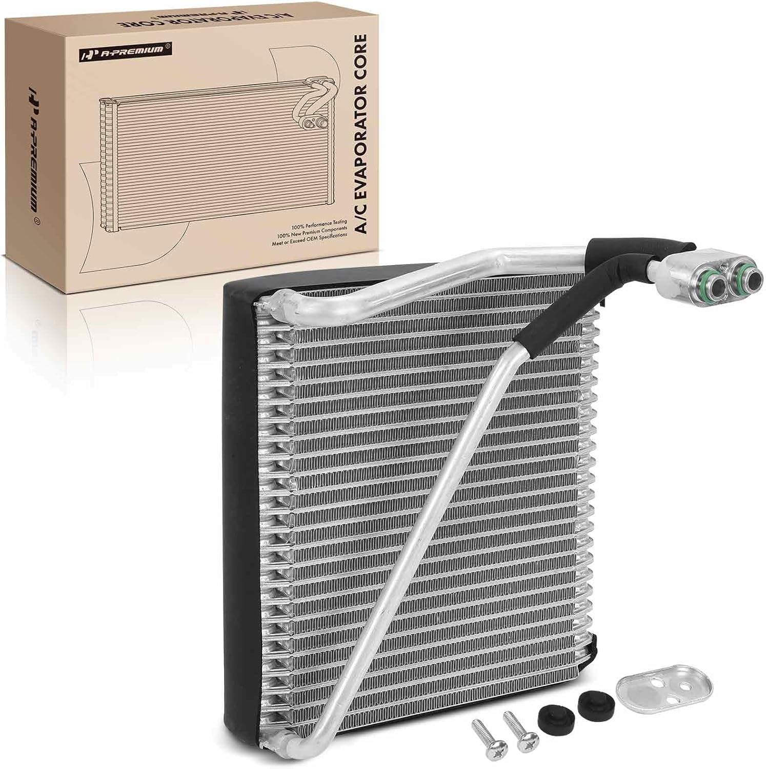 A-Premium AC Evaporator Core Compatible with Kia Soul 2010 2011 2012 2013,1.6L/2.0L, with Pressing Plate