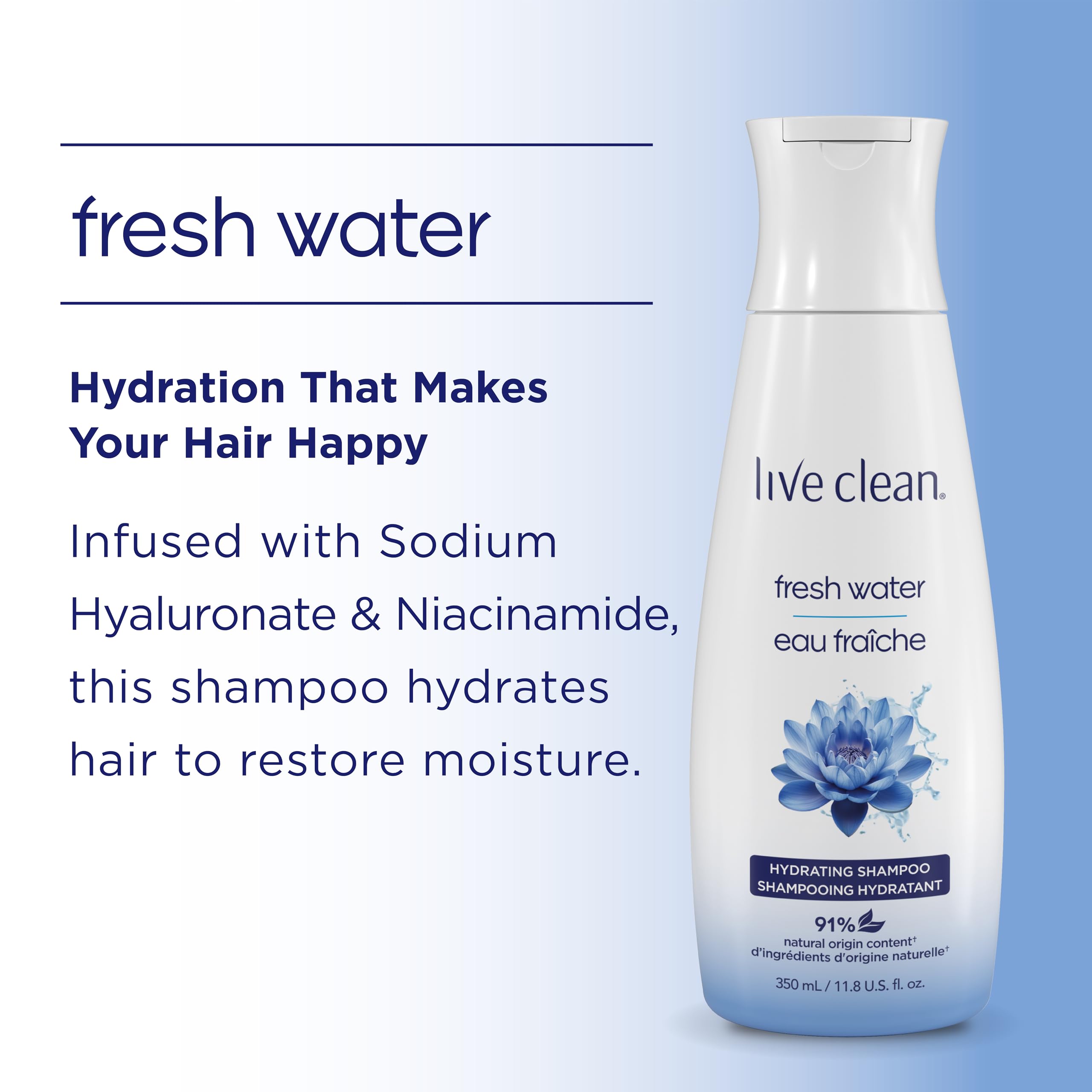 Amazon.com : Live Clean Fresh Water Hydrating Shampoo, 12 Fl Oz