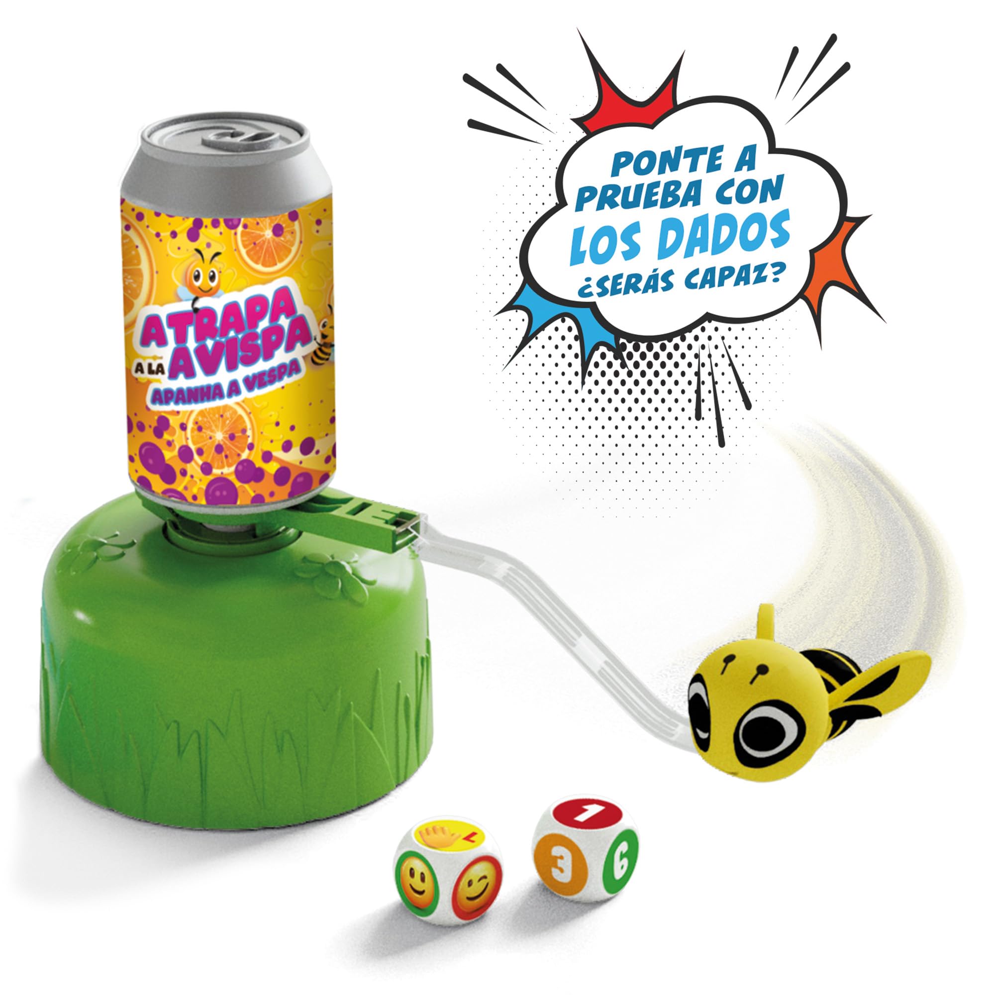 Bizak Atrapa a la Avispa, Divertido Juego de Acción, años, 2 velocidades, (35005070)