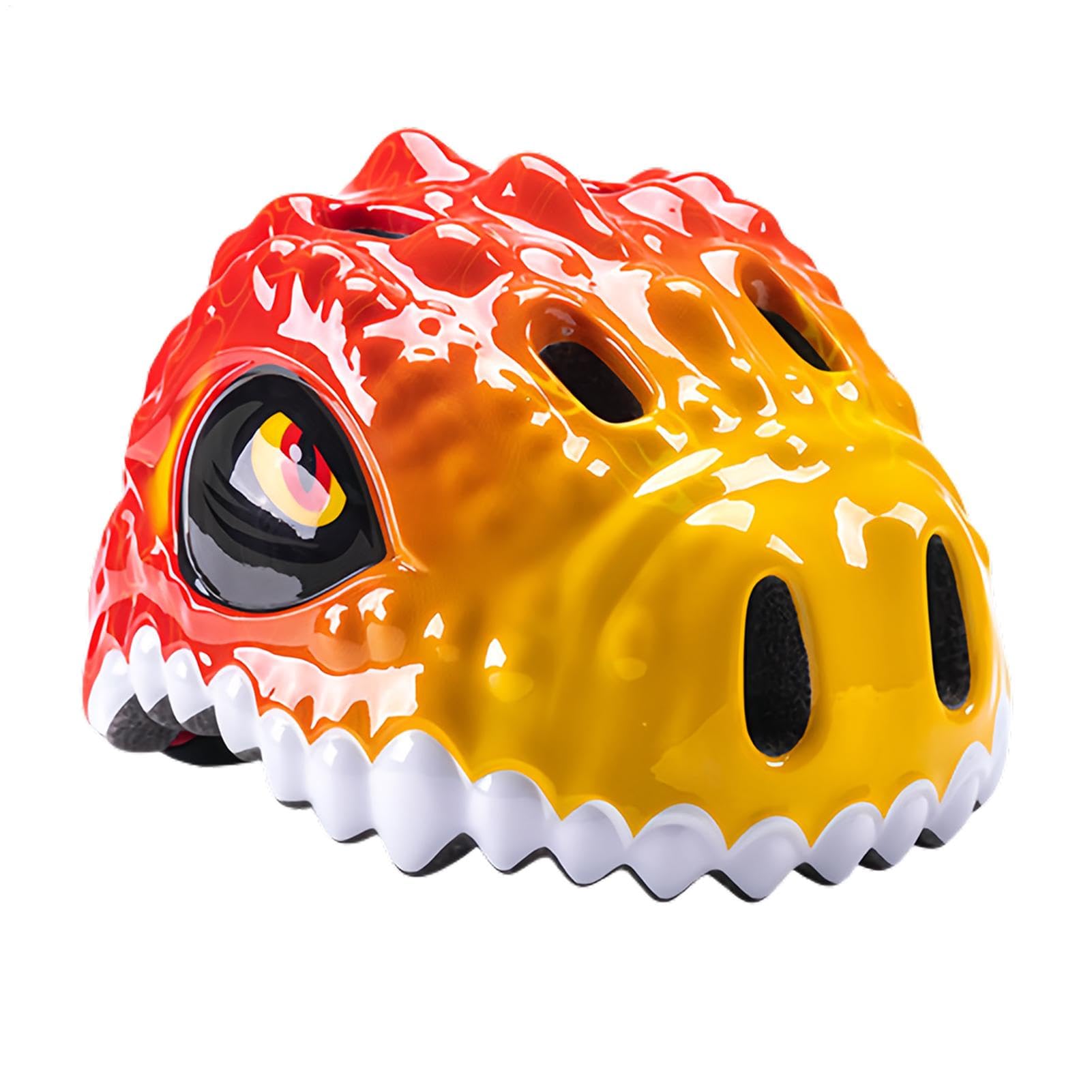 Casco da bici per bambini,Casco da bici per bambini, Casco multisport Dinosaur Casco da bicicletta per ragazzi, Casco da bici per ragazzi Casco da scooter traspirante per scooter Ciclismo