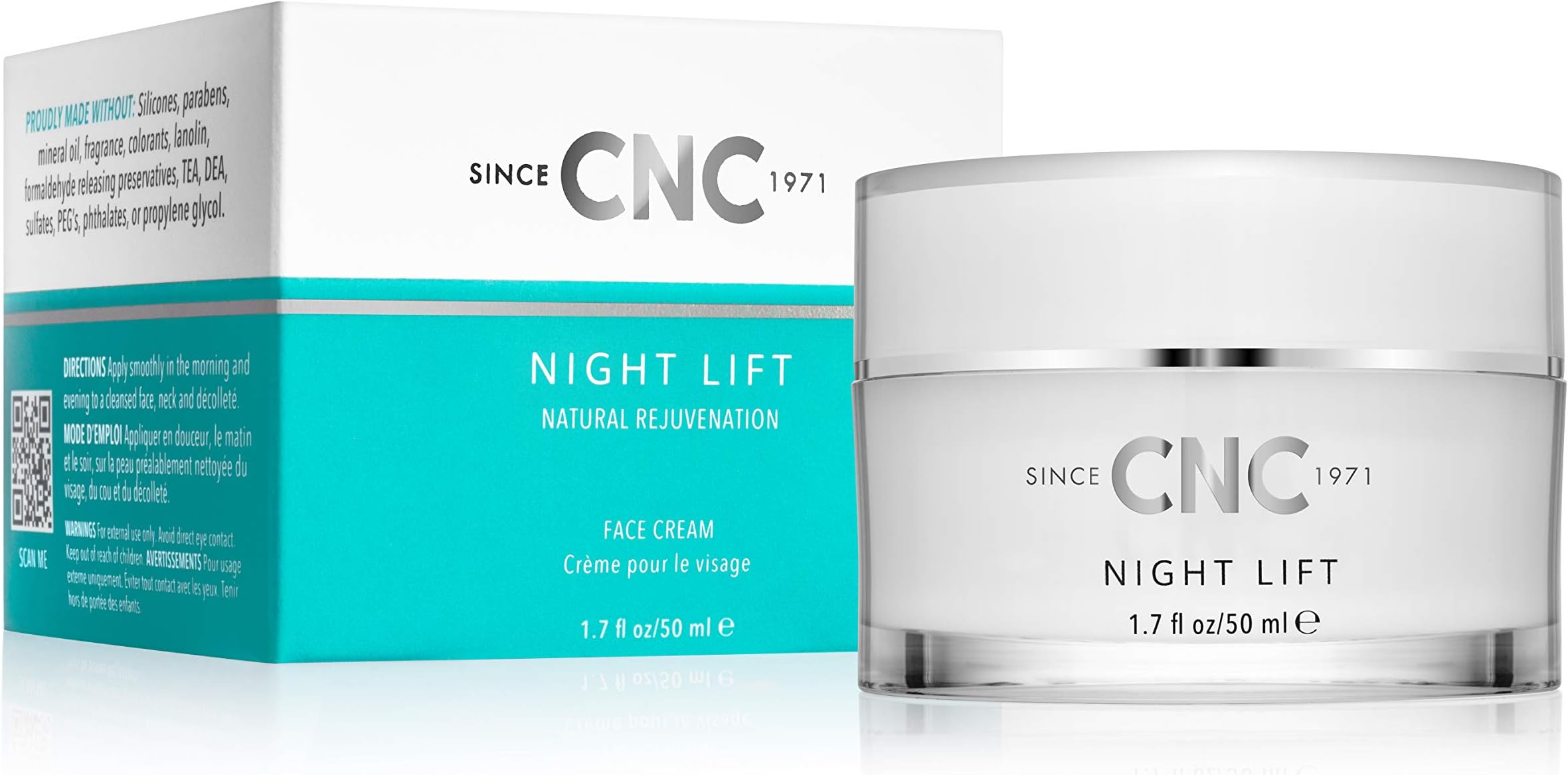 CNC Night Lift Luxury Face and Wrinkle Cream to Visibly Reduce Vertical Lines and Wrinkles, Soften and Firm, and Fight Environmental Stress Symptoms - 1.7 fl. oz