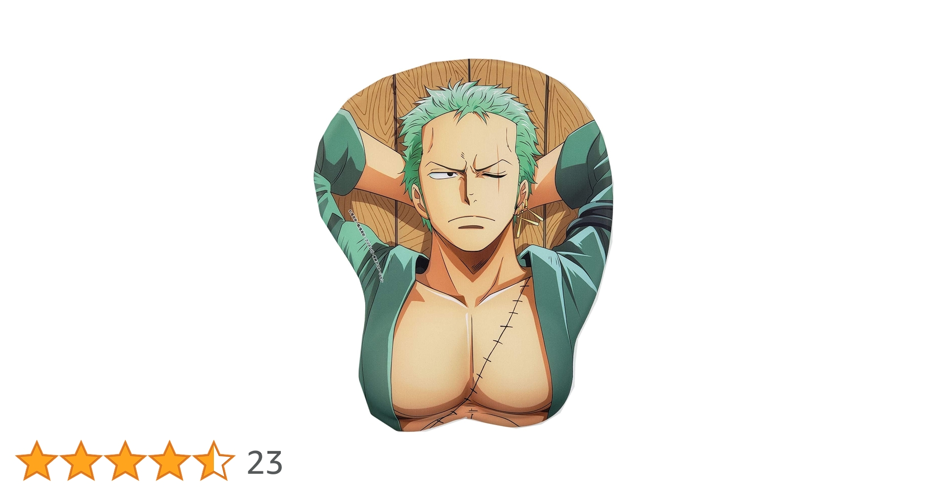 Ace Mall ONE Piece Roronoa Zoro Mouse Pads with Silicone Gel