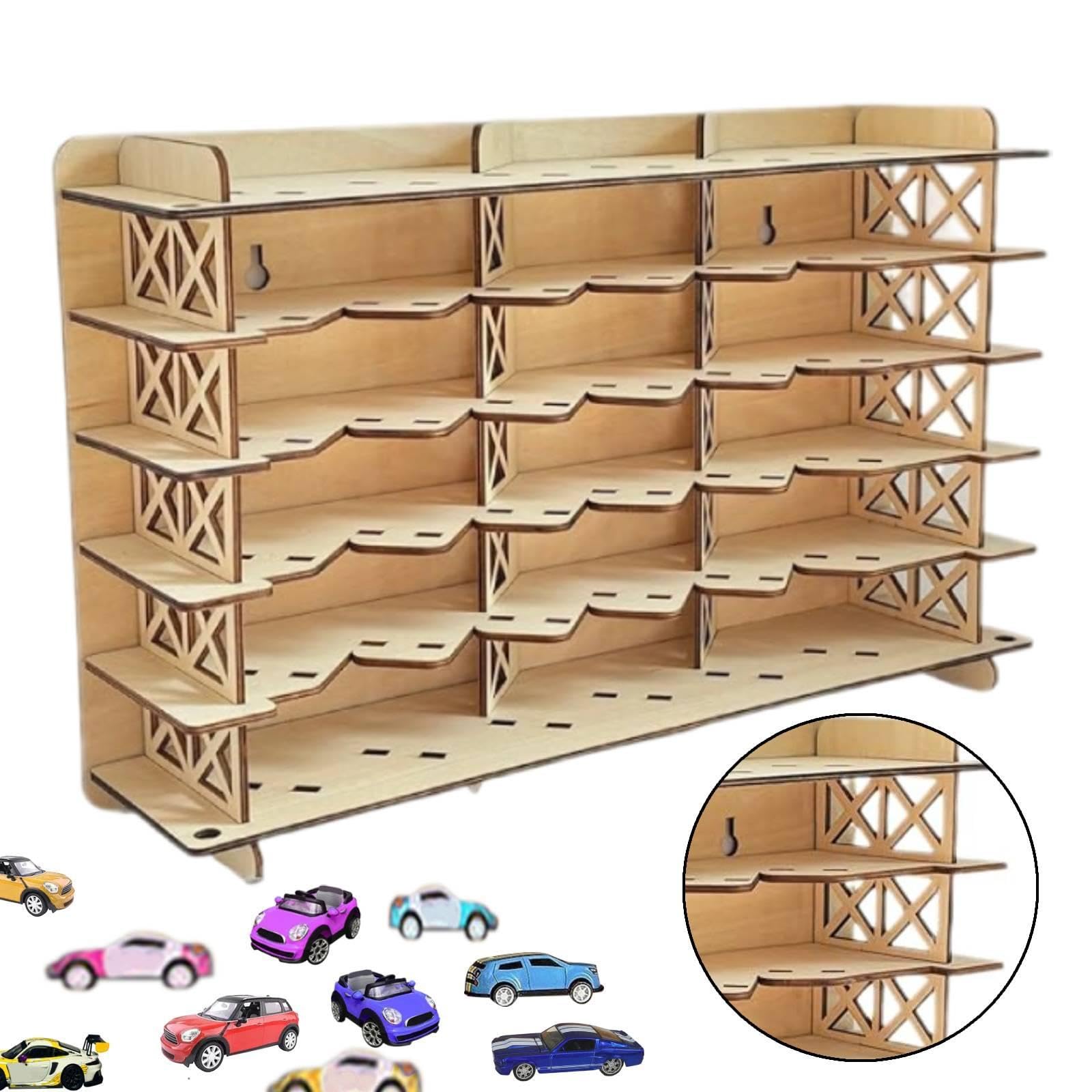 Vetrina Da Parete in Legno per Miniature: Supporto Versatile per Esporre Giocattoli.