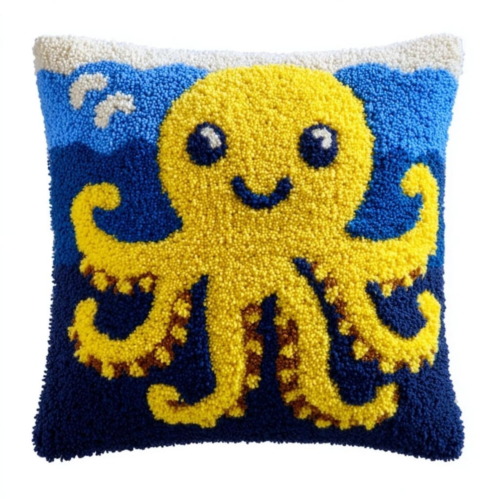 AxiangziK Creative Latch Hook Pillow Kit,Animal Octopus