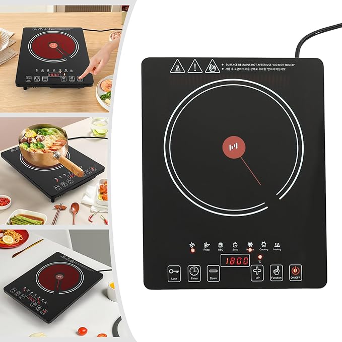 Estufa Vitrocerámica 1 Puesto 36 cm Encimera 110V miniatura 4