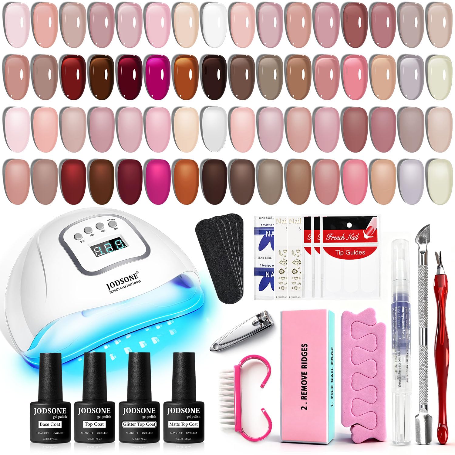 Photo 1 of JODSONE 36-Piece Jelly Gel Nail Polish Kit with UV Lamp
