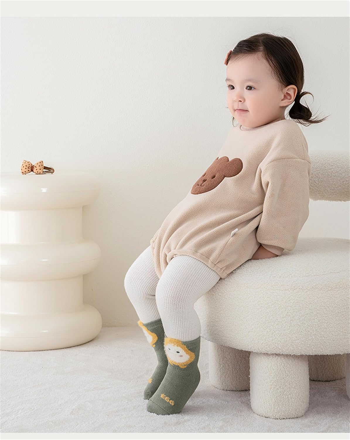 Baby Toddler Non-skid Warm Socks Anti Skid Slipper Crew Socks for Girls Boys Newborn Infant 6 Pairs