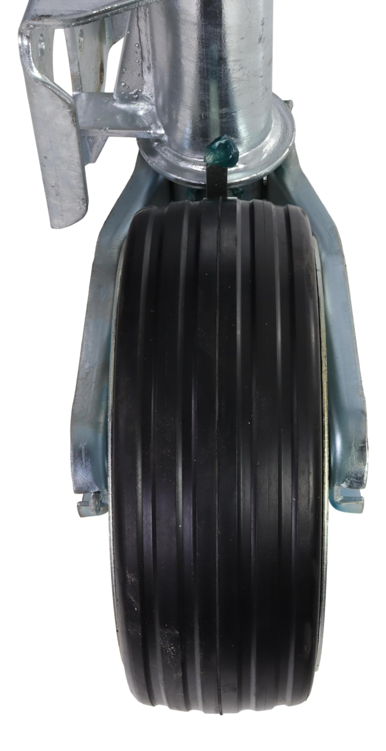 Rueda de apoyo automática de carga pesada 500kg Ø60mm extra larga para remolque de automóvil, engranaje de espolón 232x80mm para caravana, remolque de vivienda