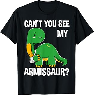 Armissaur Broken Bones Arm Injury Dinosaur Recovery Gift T-Shirt