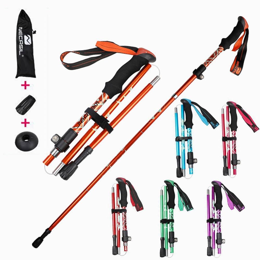 製 折り畳み式ストック Amazon.co.jp: Mountaineering Stock, Foldable, 5 Sections, 1