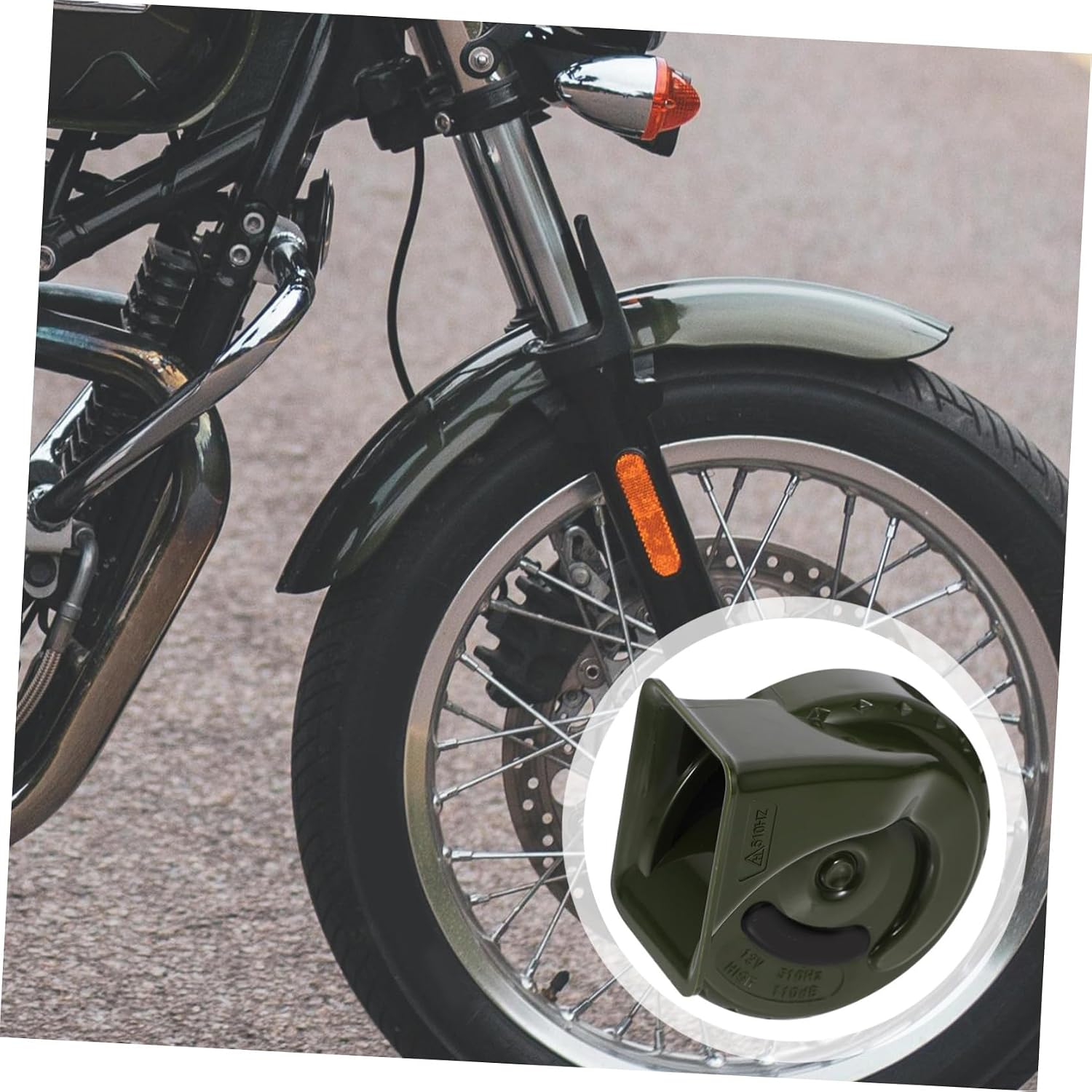 Waterproof 12v Motorcycle Loud Speaker Horn Metal Snail Horn for Motorbike and Atv High Sound Replacement for Motorcycles and Powersports Vehicles