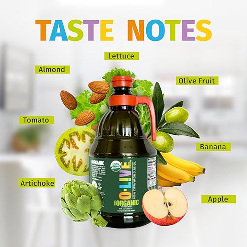 Miniatura 1 de O-Live  Co - Aceite de oliva extra virgen 100 orgánico prensado en frío aceite de oliva de primera calidad como aceite de cocina o para aderezo de