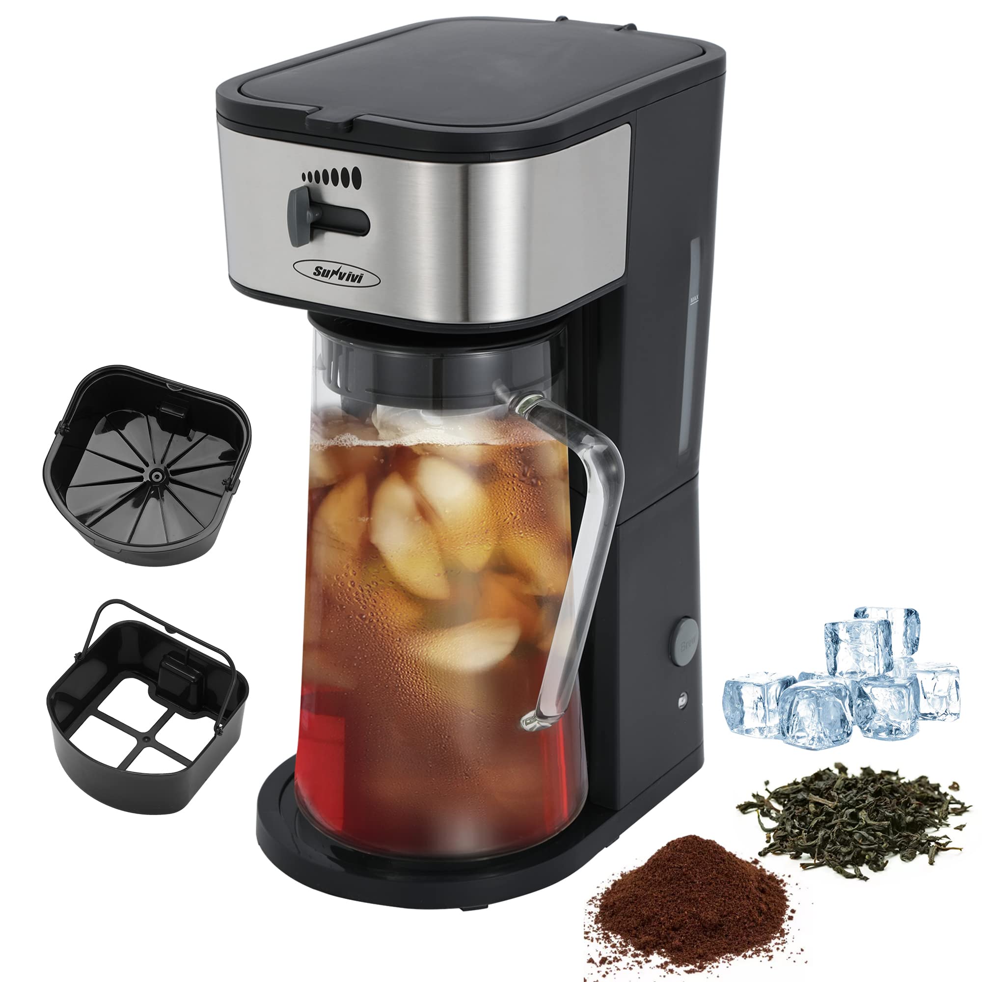 Buy Sunvivi Iced Tea Maker and Iced Coffee Maker, 3in1 Coffee and Tea