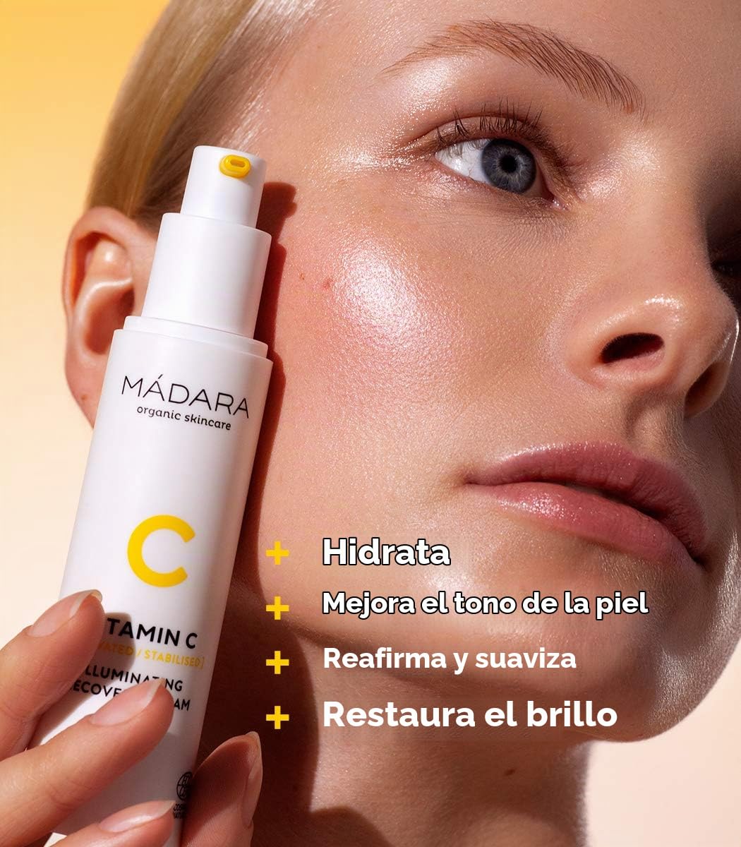 MÁDARA Crema Iluminadora Recuperadora 50 ml - Crema vitamina C