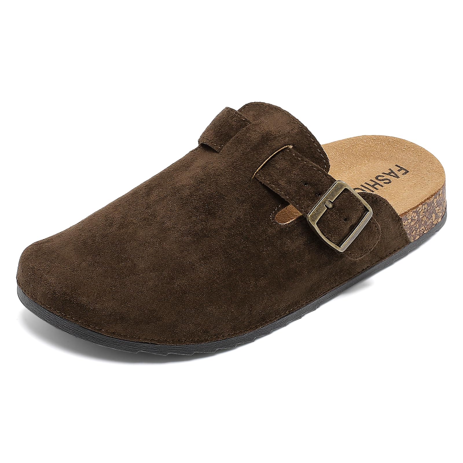 Mules et Sabots Homme Femme avec Liège Boucle Réglable Semelles Chaussures de Jardin Confortable d'Intérieur Extérieur 35-45