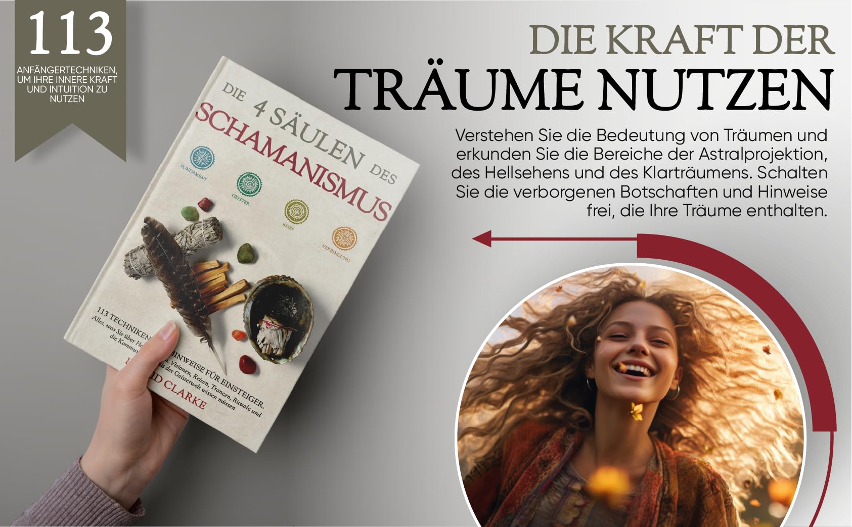 Die 4 Säulen des Schamanismus: 113 Techniken und Hinweise für Einsteiger. Alles, was Sie über Heilmethoden, Visionen, Reisen, Trancen, Rituale und die Kommunikation mit der Geisterwelt wissen müssen