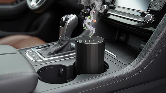 Difusor de Aromas Sin Agua GMSYSW Portátil con Batería, Negro miniatura 4