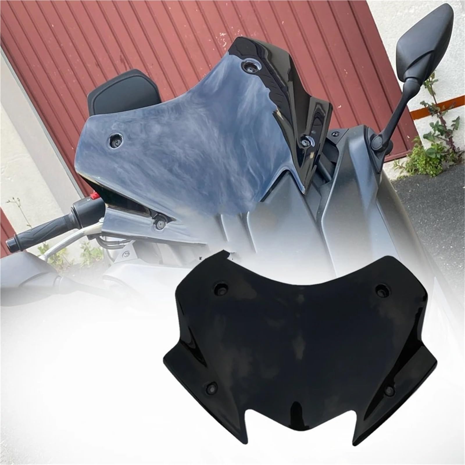Parabrezza Moto Spoiler Adatto per T-MAX 530 TMAX530 DX SX Parabrezza Visiera Adatto 2017 2018 2019 Deflettore del vento Moto