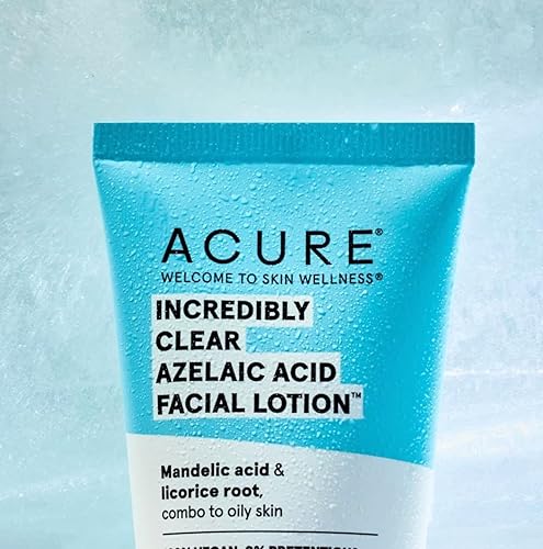 Miniatura 2 de Acure Loción facial de ácido azelaico increíblemente transparente, exfoliación suave para el equilibrio de la piel, tono uniforme y resplandeciente,