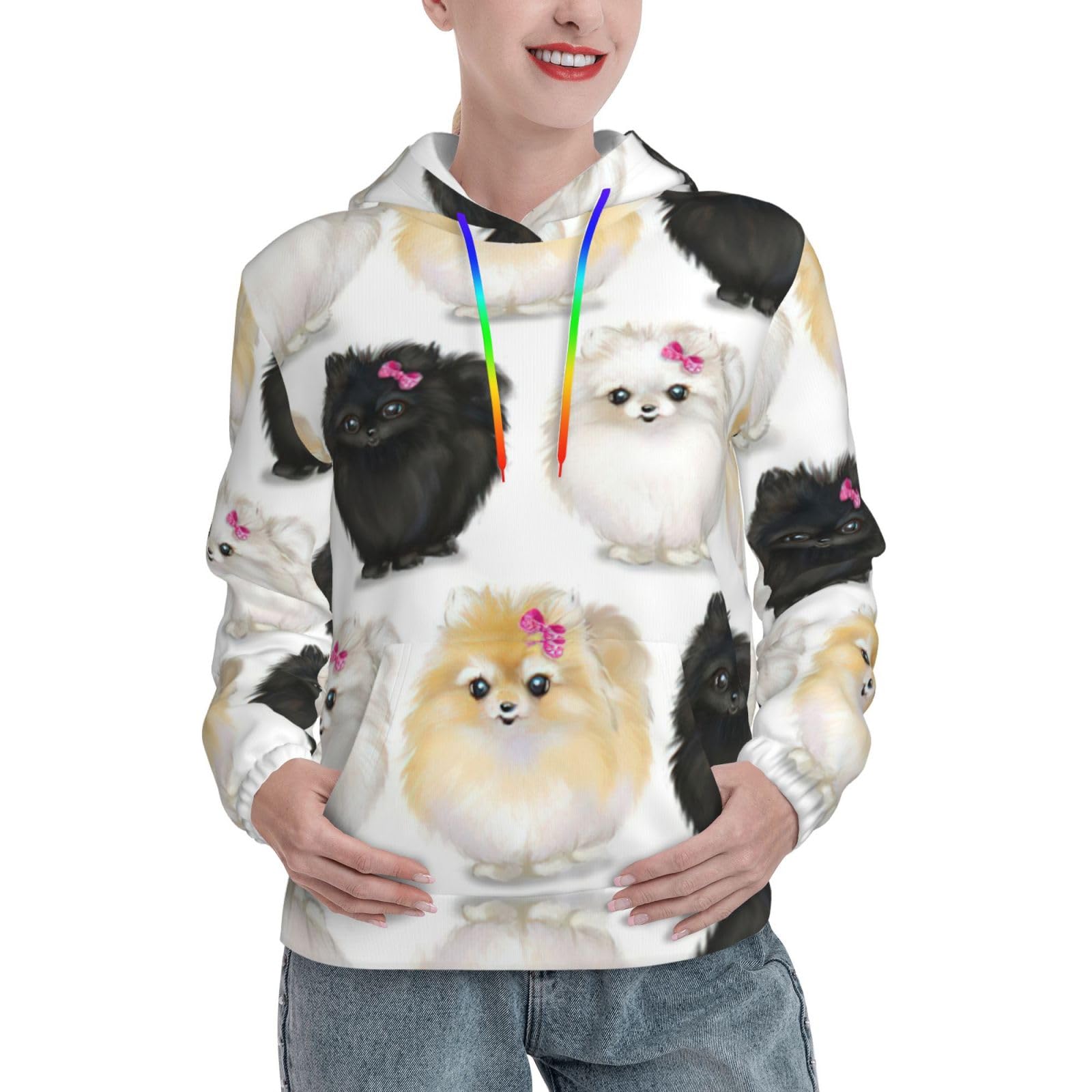 Sweat à capuche Poméranien résout le manque de confort avec style féminin - 8