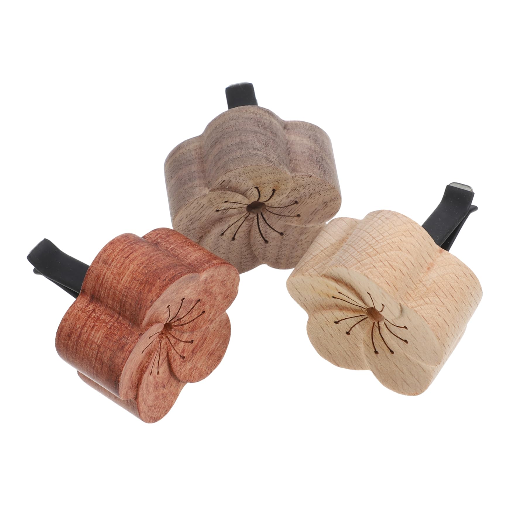 SOLUSTRE 15pezzi Diffusore Profumo Per Auto Legno Clip Per Bocchetta Ventilazione Design Elegante e Portatile Compatibile Con Vari Modelli Di Auto Facile Da Installare e Rimuovere