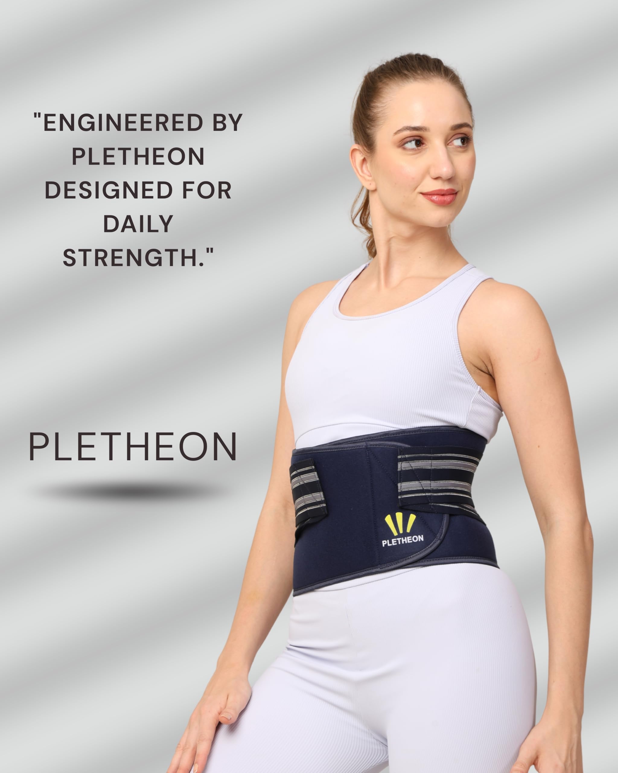 PLETHEON Neoprene 3-in-1 Postpartum Abdominal Belt For Women Belly, Waist & Pelvis Support | Post Pregnancy Recovery Belt | Maternity Tummy Wrap For Slimming & Back Pain Relief (Single Blue) - Image 6 thumbnail