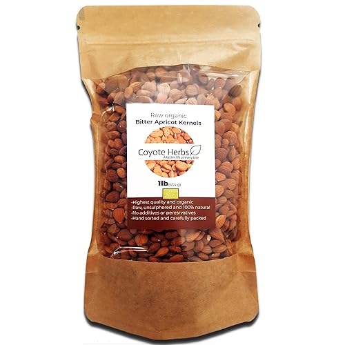 Apricot kernels/natural/organic/raw/bitter apricot kernel seeds/Vitamin b17/Certified/ 1 POUND (16 OZ)