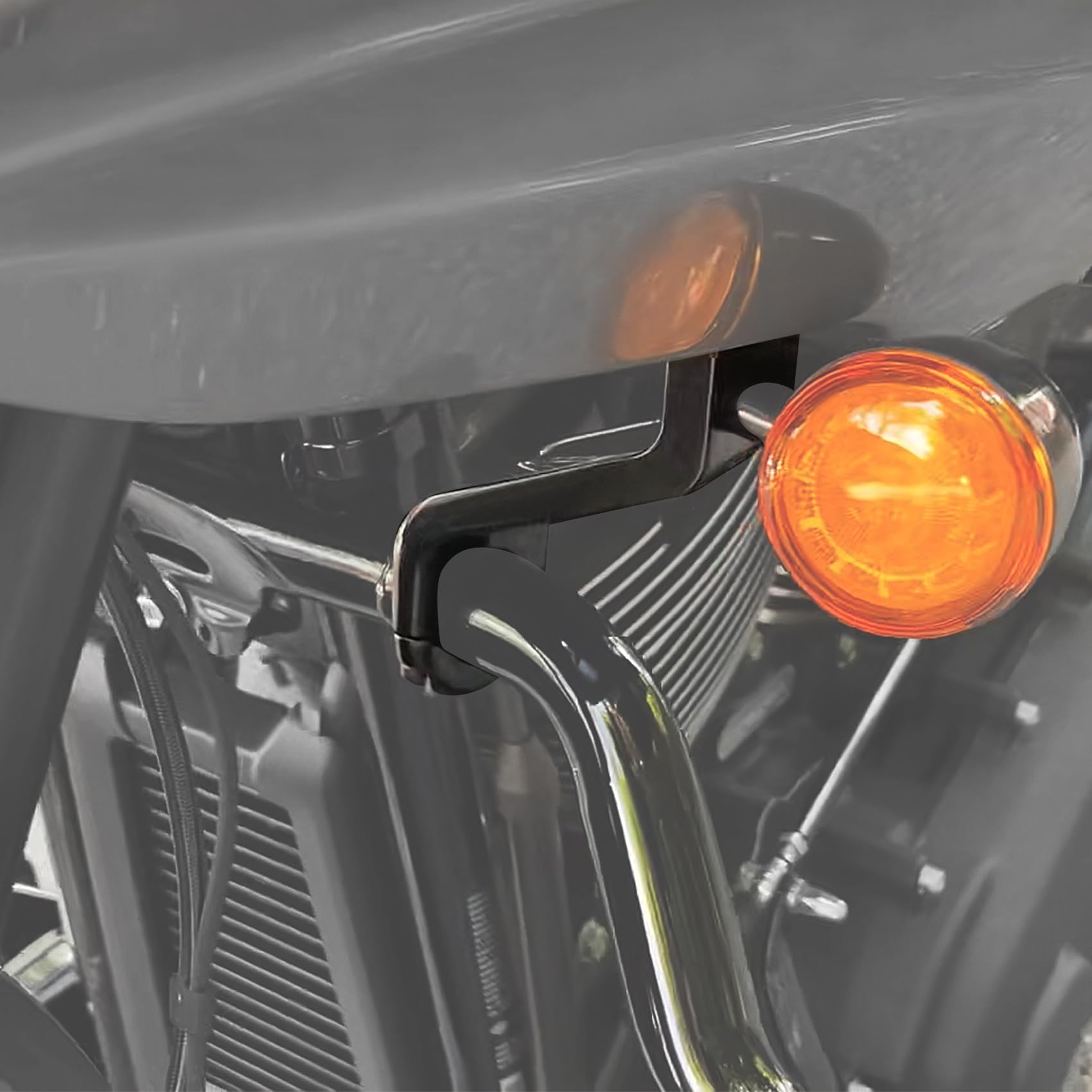 Amazon.com: TCMT Black Front Fairing Support Bracket Mount Kit Fit 