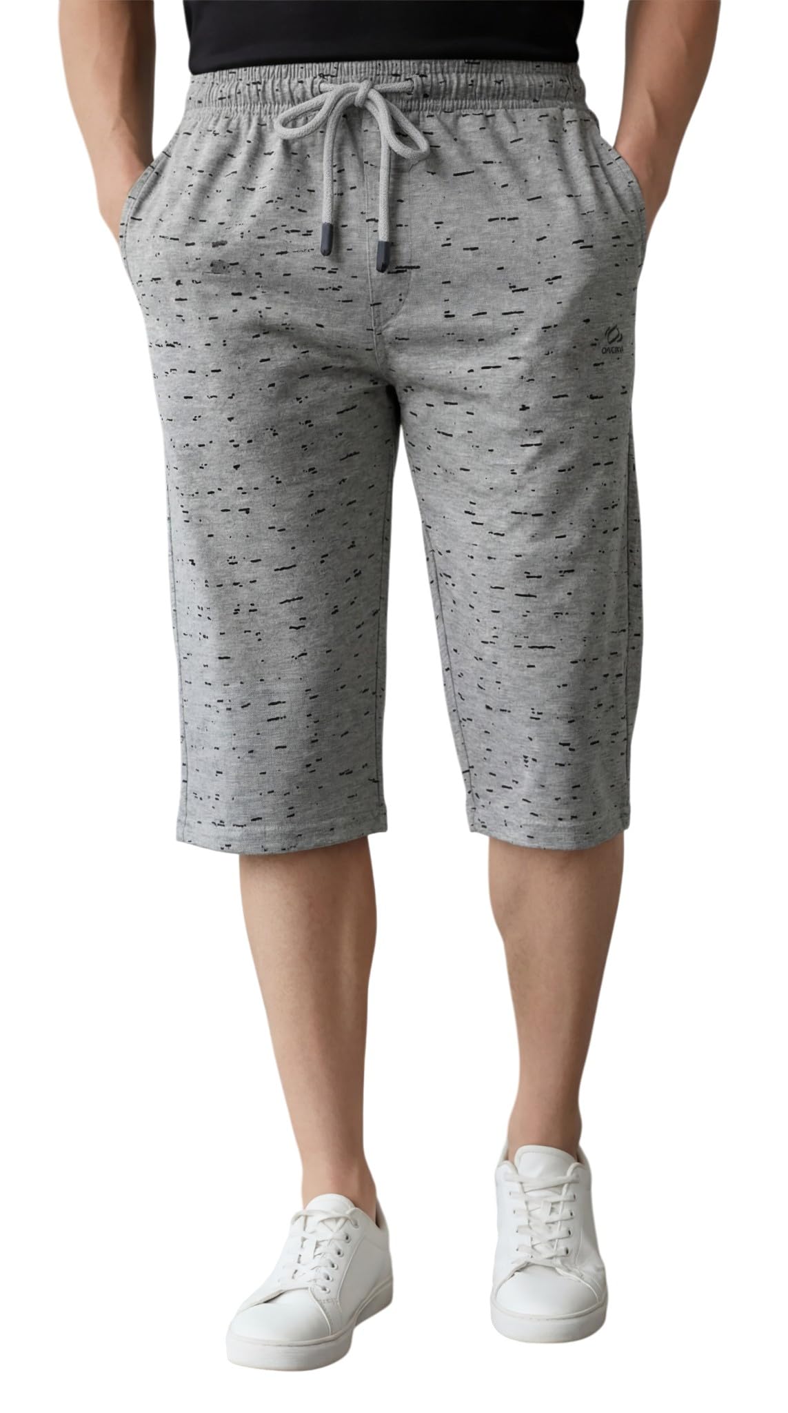 guide TIRUPUR GUIDEFASHION Men's Regular Printed Three Fourth (Pack of 1) Grey-picture-11
