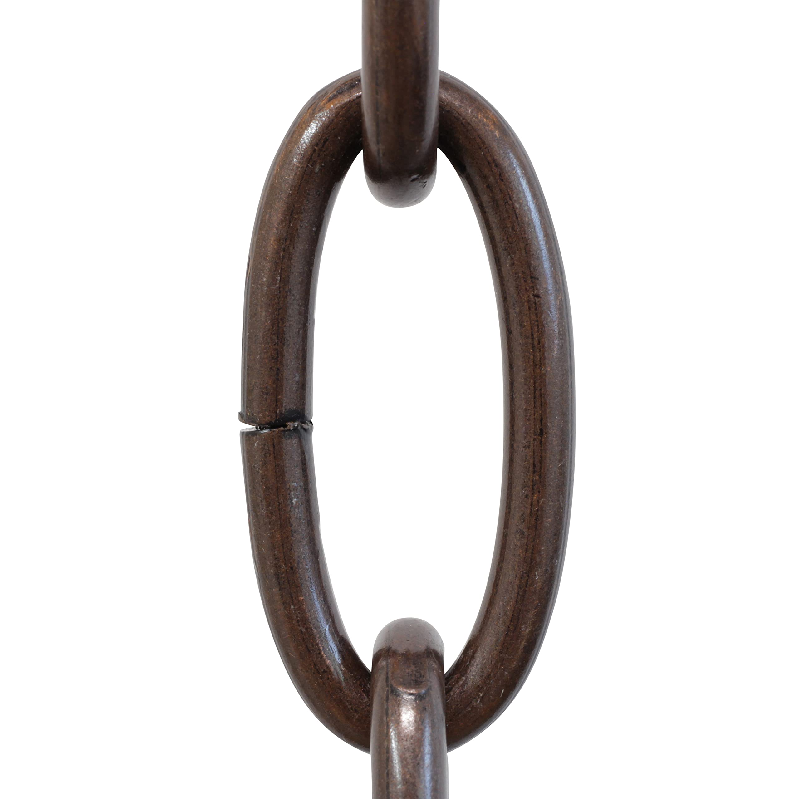 RCH Hardware CH-ST63-U57-AC Steel Chandelier Chain 3 Gauge, Antique Copper (1 Foot)