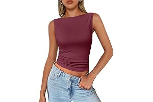 Women's Red Spring Fashion Tank Top