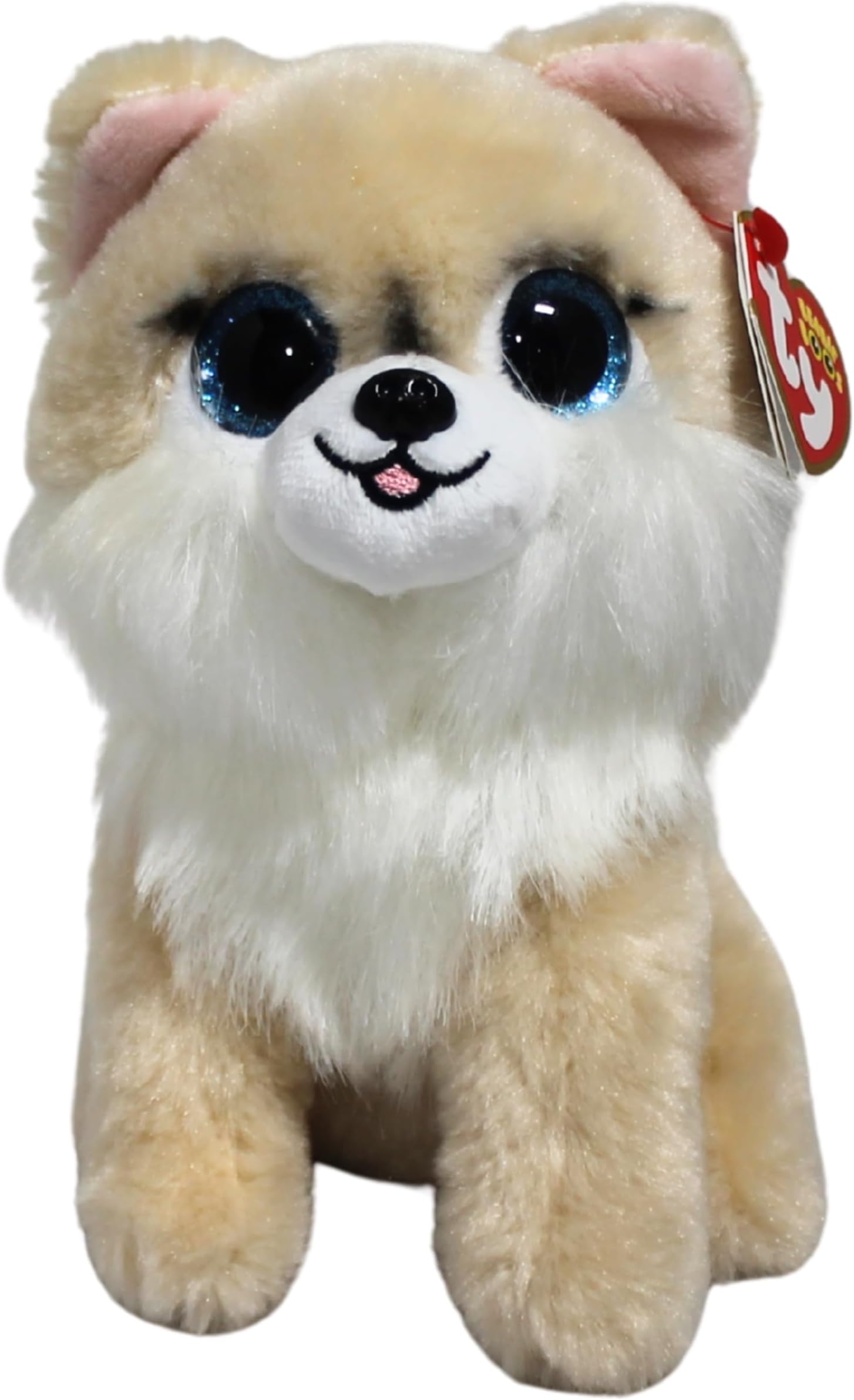 Beanie Boo Honeycomb The Tan Dog - 6 inch, White