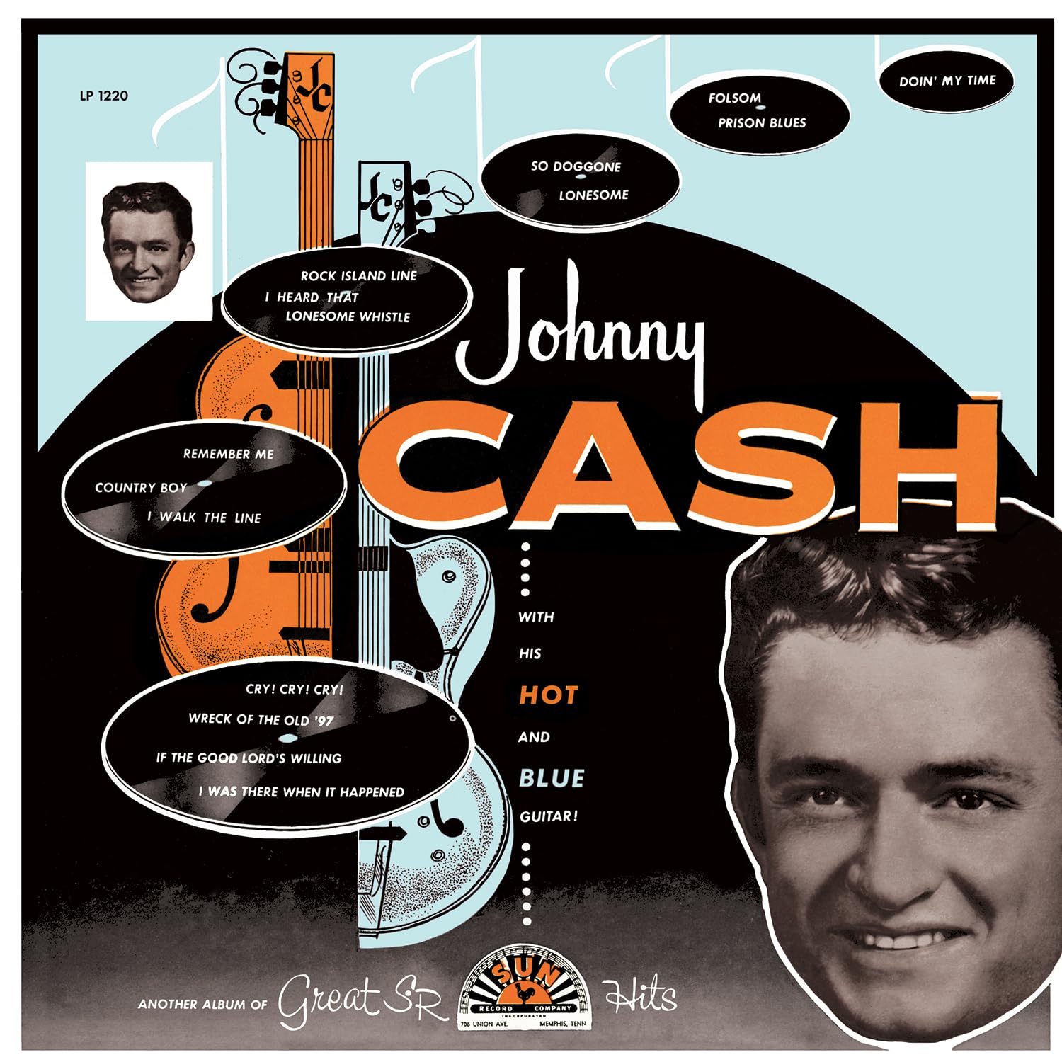 Photo 1 of Johnny Cash with His Hot and Blue Guitar! 180G Vinyl