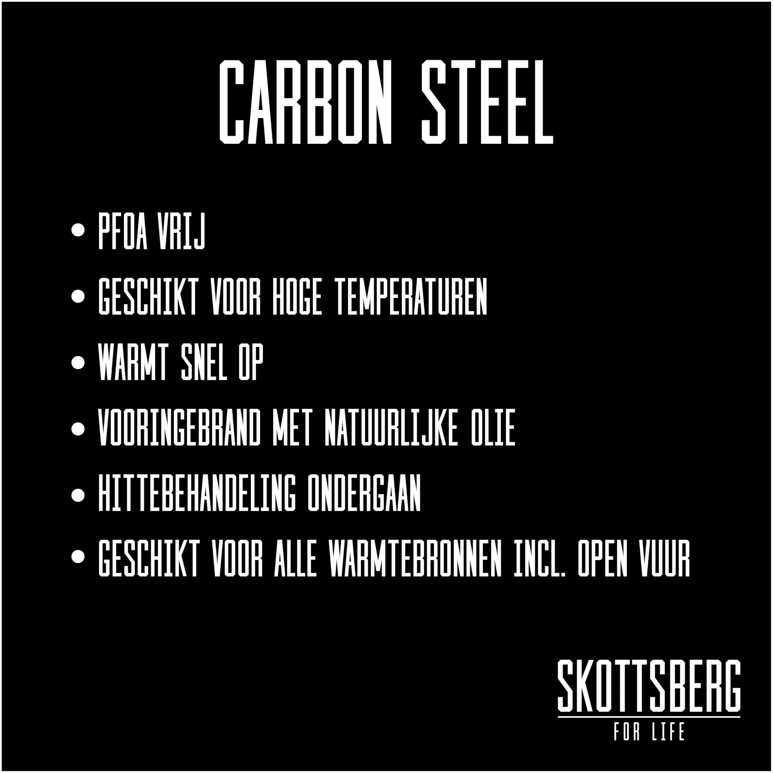 Skottsberg Padella in ferro wok Ø 24 cm acciaio forgiato pre-bruciato senza rivestimento antiaderente