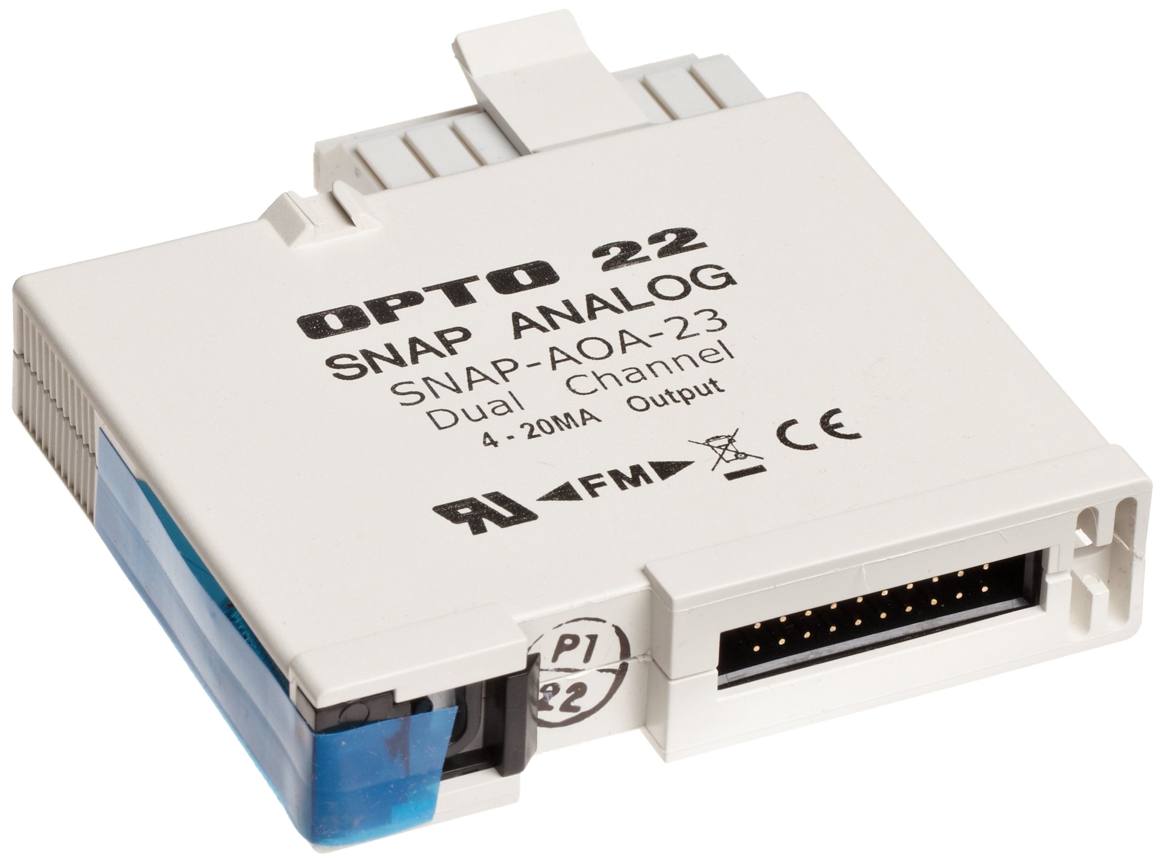 SNAP-AOA-23 - SNAP Current Loop Analog Output Module, 2-Channel, 4-20 mA Input 5 Volts DC (+/-0.15) at 150 mA, Output Range , 16 mA Span