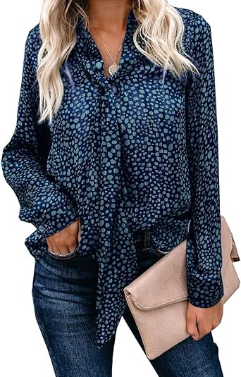 blue leopard print top