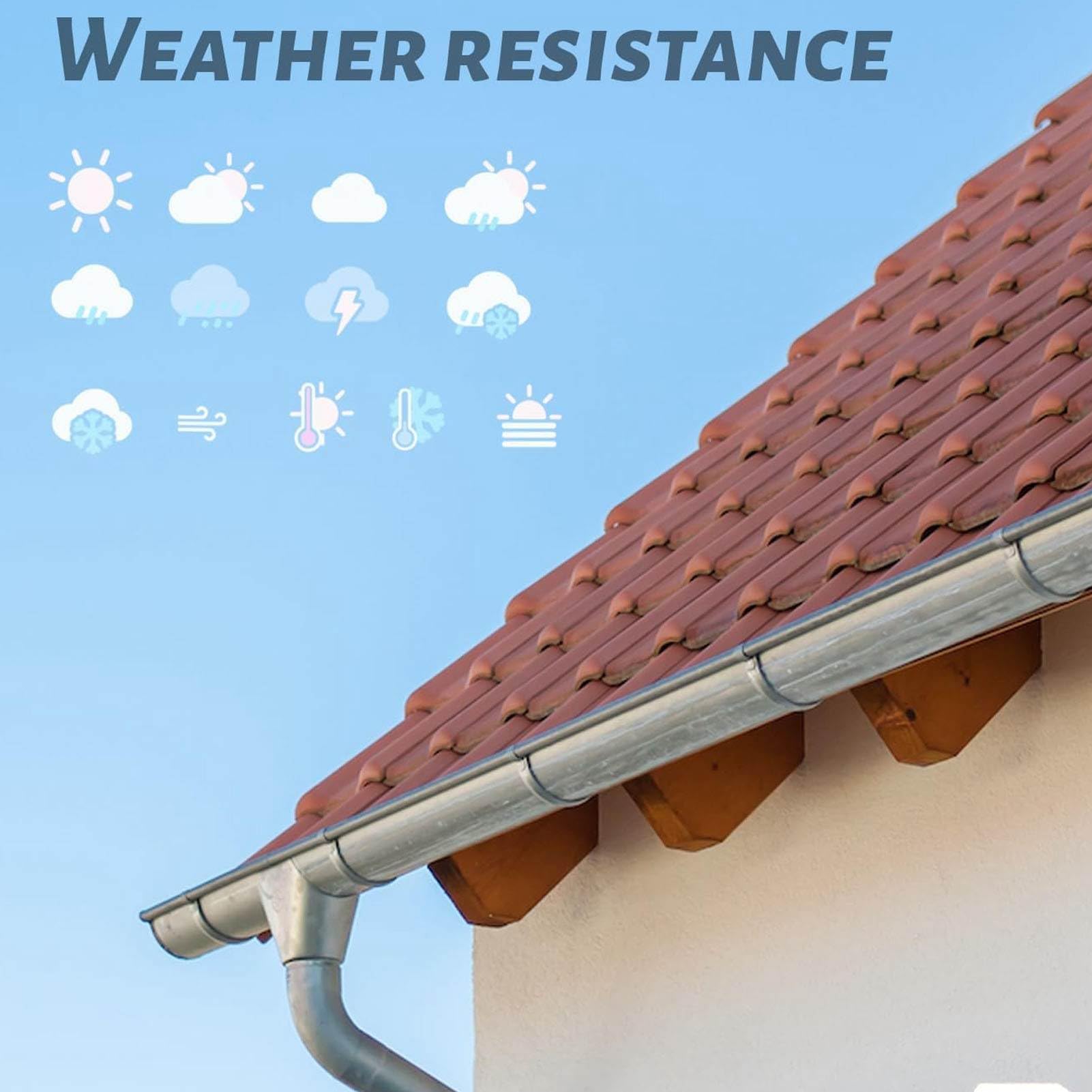 Marhynchus Stable Extension Cable Waterproof Replacement Cable with End Caps 147.6FT Grey for Rectangular Satellite V2