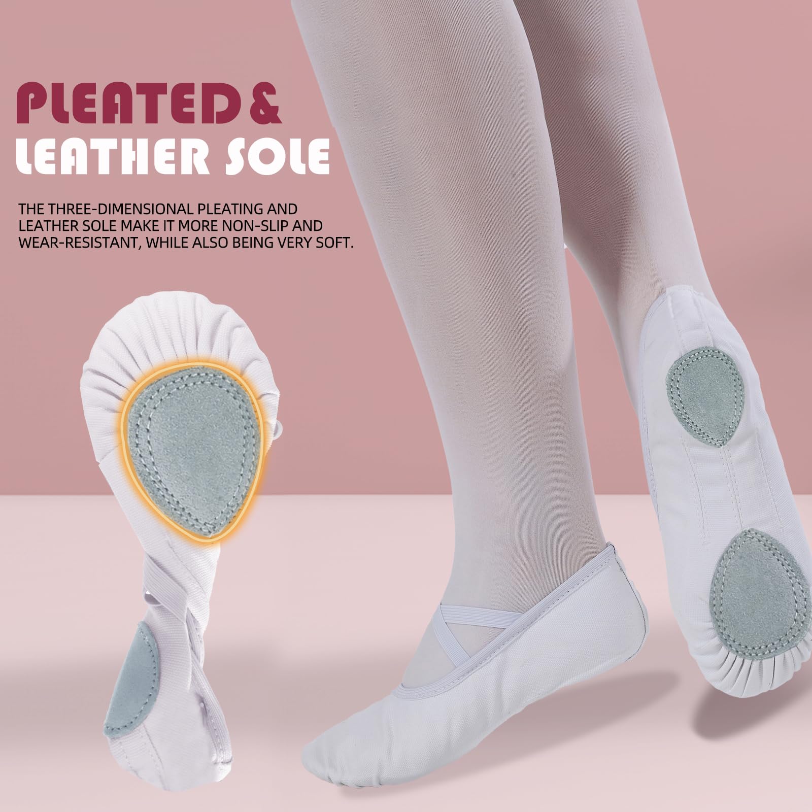Acfoda Zapatillas Danza Lona Niñas Antideslizantes Calzado Ballet Gimnasia
