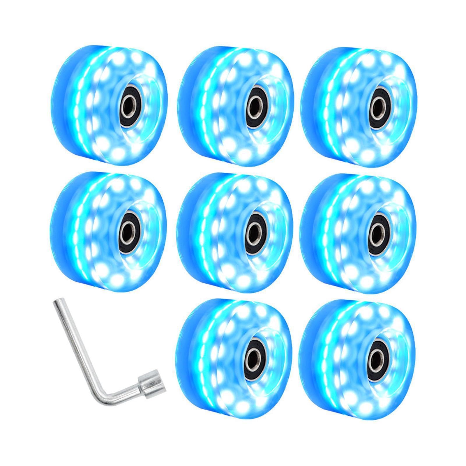Las Ruedas de Patines iluminan la,Azul,Diámetro 58 mm