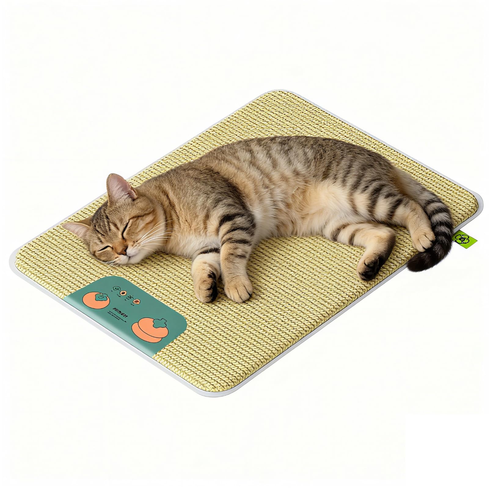 Manta refrescante para Mascotas, Alfombrilla refrescante de ratán Natural, Lavable, Base Antideslizante, Adecuada para Perros y Gatos, tamaño Mediano (60×50)