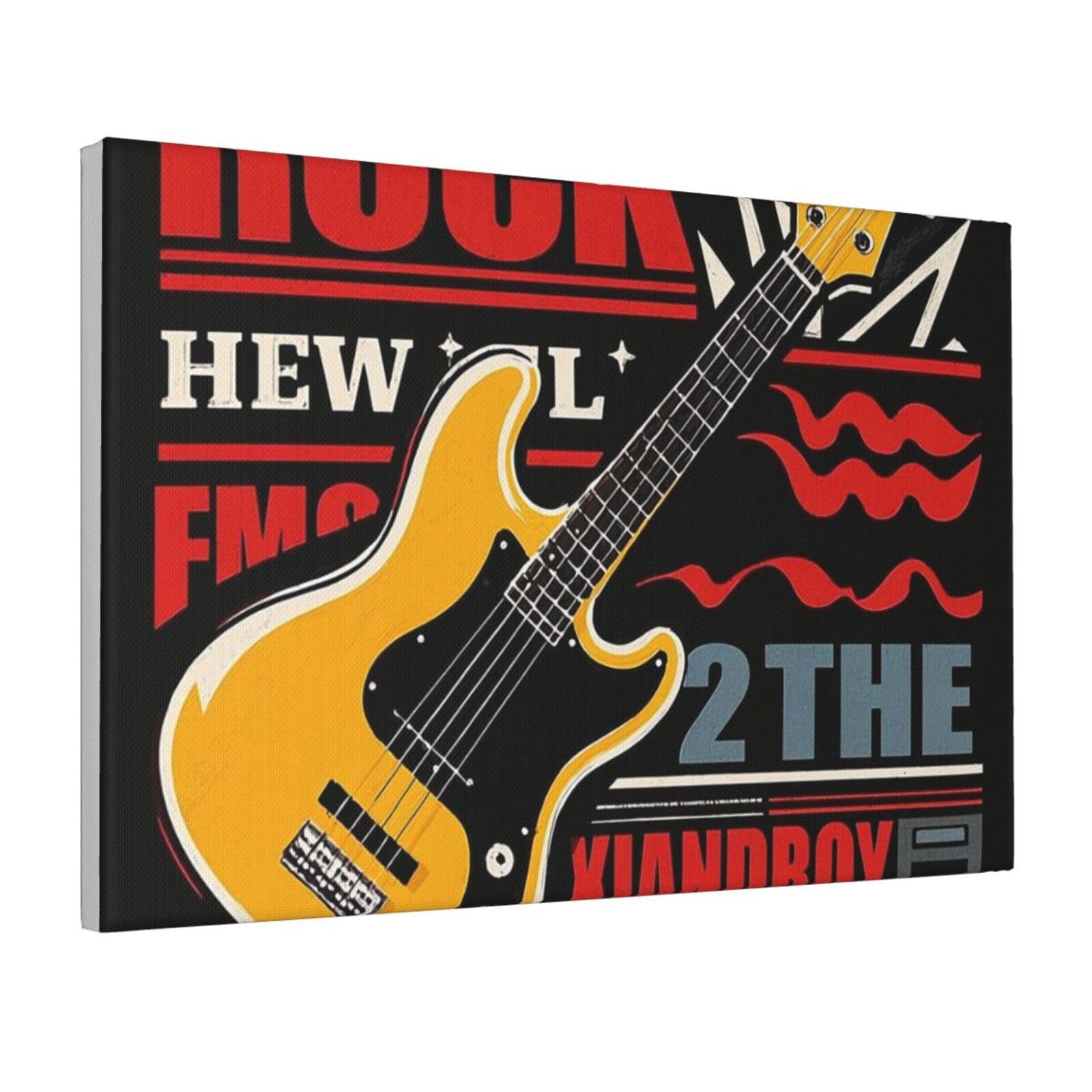 Framed Wall Art for Living Room Art Work, rock festival Picture Prints Modern Office Wall Paintings Poster Aesthetic Wall Decorations for Home Decor Ready To Hang 12"x18"