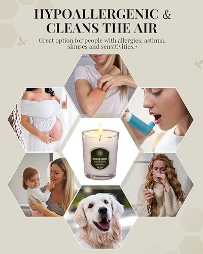 Miniatura 10 de Veda Tinda Scent Velas perfumadas de cera de abejas juego de regalo de velas perfumadas para mujeres paquete de 4 velas perfumadas de otoño de 26