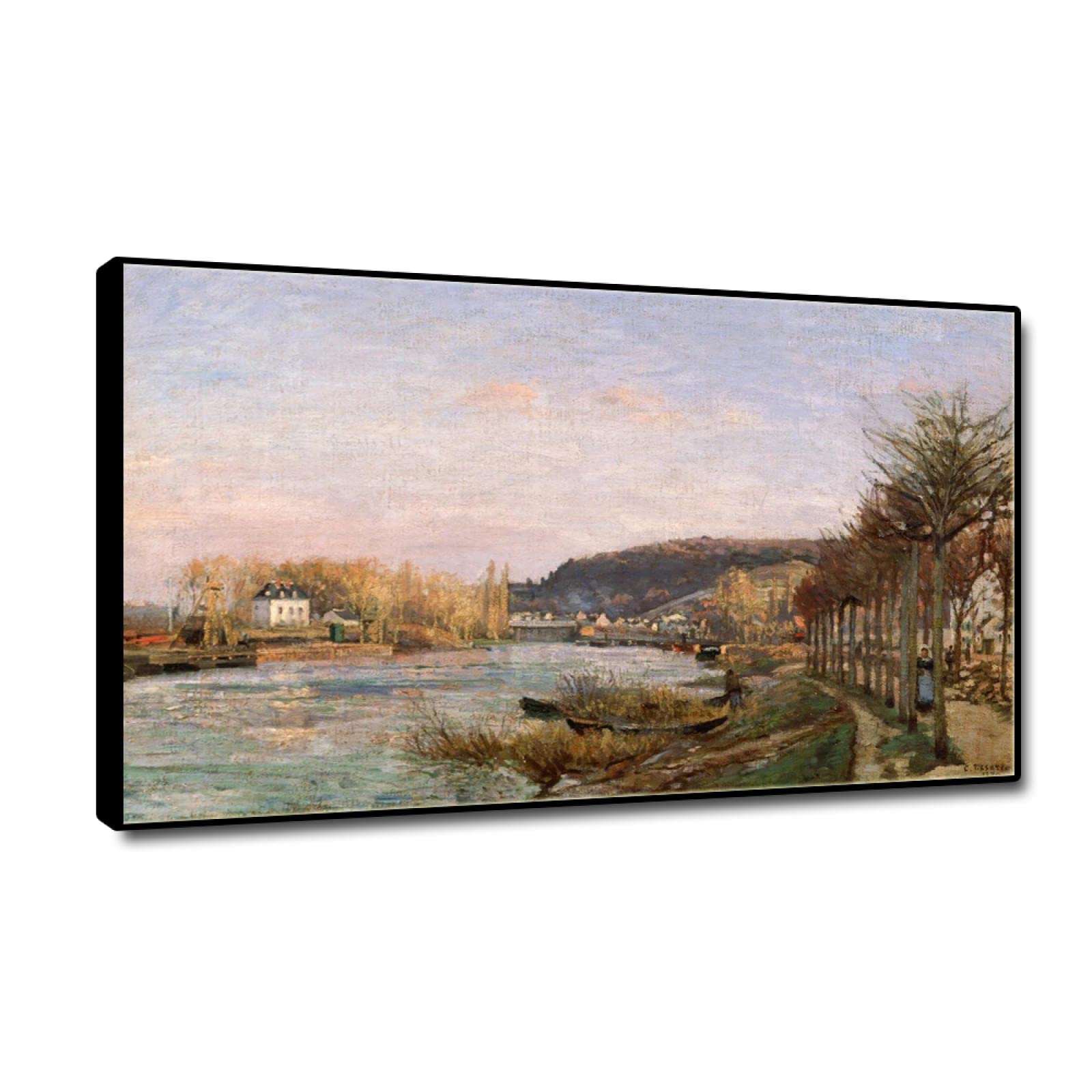 ブージヴァールのセーヌ河 カミーユピサロ 複製画 どこで