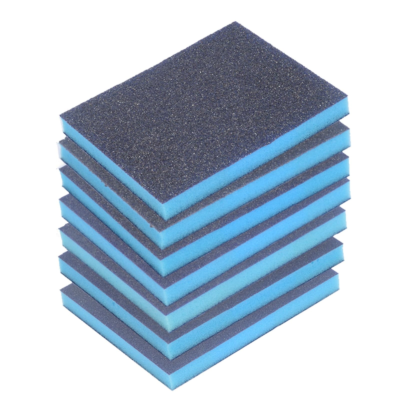 7PCS Wet & Dry Sanding Sponges - Versatile Abrasive Blocks for Wood, Metal & Kitchen Cleaning (180-1000 Grit)(600Grit)