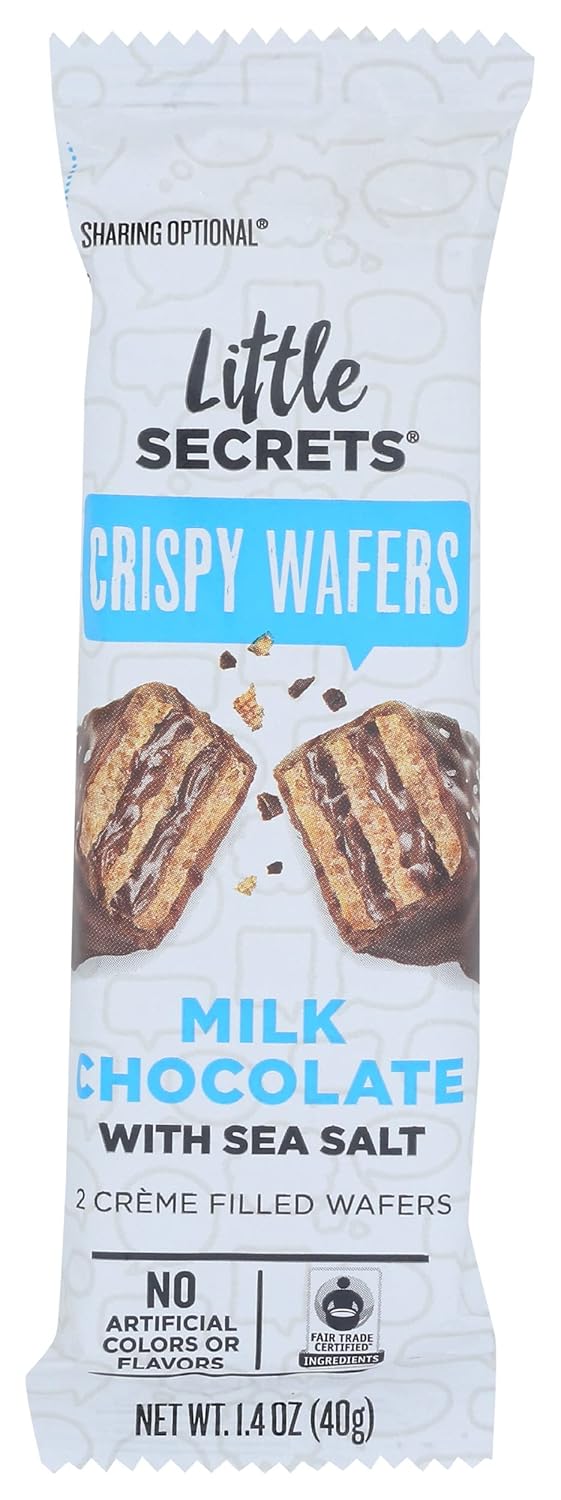 Little Secrets Crispy Wafers, Milk Chocolate with Sea Salt